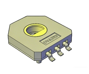 AG3 Hall Sensor Hollow Shaft Potentiometer